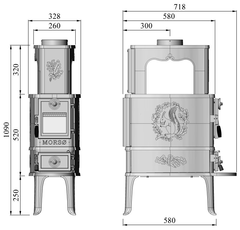 Morsø 2B Classic Stove Atmost Stoves and Fireplaces